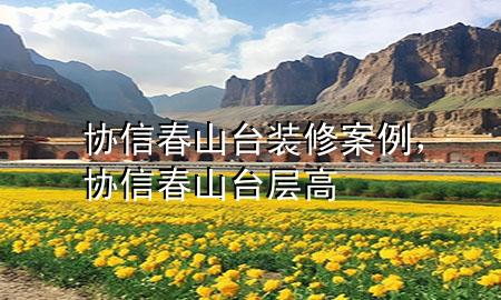 協(xié)信春山臺裝修案例，協(xié)信春山臺層高
