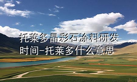 托萊多晶彩石涂料研發(fā)時間-托萊多什么意思