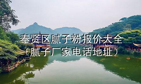 奉賢區(qū)膩?zhàn)臃蹐?bào)價(jià)大全（膩?zhàn)訌S家電話地址）