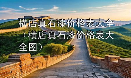 橫店真石漆價(jià)格表大全（橫店真石漆價(jià)格表大全圖）