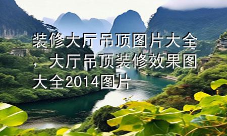 裝修大廳吊頂圖片大全，大廳吊頂裝修效果圖大全2014圖片