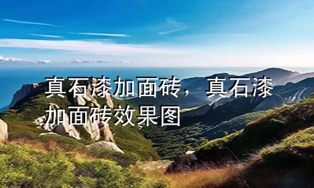 真石漆加面磚，真石漆加面磚效果圖