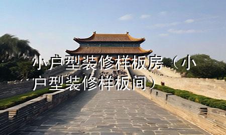 小戶型裝修樣板房（小戶型裝修樣板間）