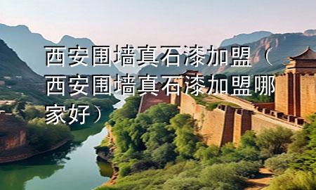 西安圍墻真石漆加盟（西安圍墻真石漆加盟哪家好）