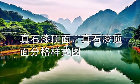 真石漆頂面，真石漆頂面分格樣式圖