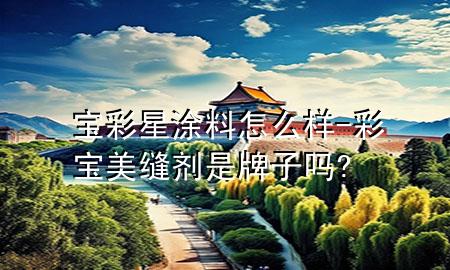 寶彩星涂料怎么樣-彩寶美縫劑是牌子嗎?