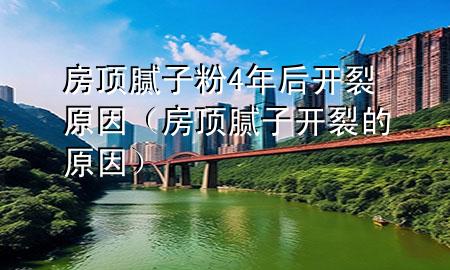 房頂膩子粉4年后開裂原因（房頂膩子開裂的原因）