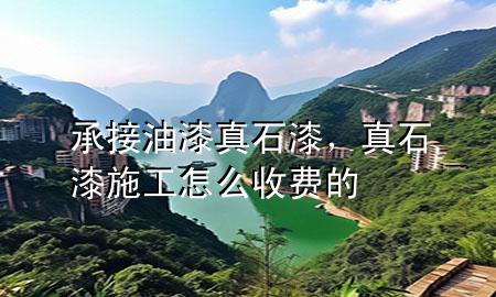 承接油漆真石漆，真石漆施工怎么收費(fèi)的