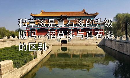 稻草漆是真石漆的升級版嗎，稻草漆與真石漆的區(qū)別