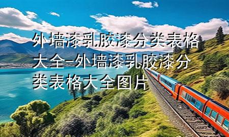 外墻漆乳膠漆分類表格大全-外墻漆乳膠漆分類表格大全圖片