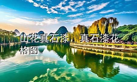 山花真石漆，真石漆花格圖