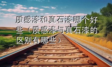 質(zhì)感漆和真石漆哪個(gè)好些（質(zhì)感漆與真石漆的區(qū)別有哪些）