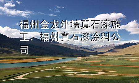 福州金龍外墻真石漆施工，福州真石漆涂料公司