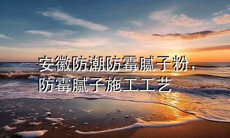 安徽防潮防霉膩子粉，防霉膩子施工工藝