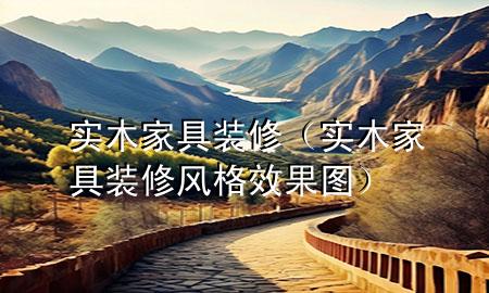 實木家具 裝修（實木家具裝修風(fēng)格效果圖）