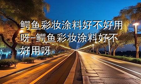 鱷魚(yú)彩妝涂料好不好用呀-鱷魚(yú)彩妝涂料好不好用呀