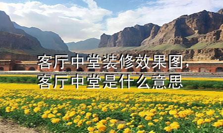 客廳中堂裝修效果圖，客廳中堂是什么意思