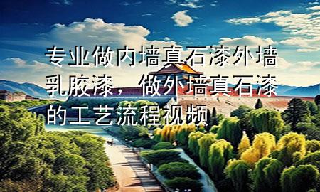 專業(yè)做內(nèi)墻真石漆外墻乳膠漆，做外墻真石漆的工藝流程視頻
