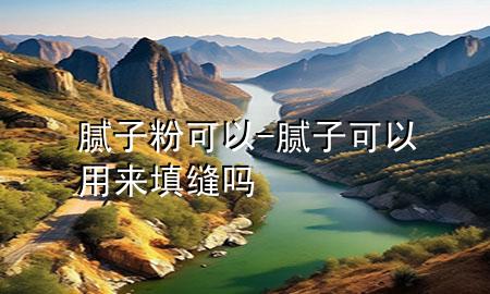 膩?zhàn)臃劭梢?膩?zhàn)涌梢杂脕?lái)填縫嗎