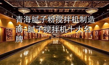 青海膩?zhàn)臃蹟嚢铏C(jī)制造商-膩?zhàn)訑嚢铏C(jī)十大名牌