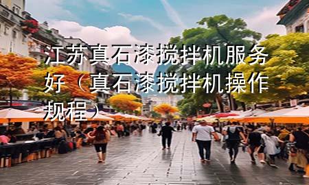 江蘇真石漆攪拌機服務(wù)好（真石漆攪拌機操作規(guī)程）