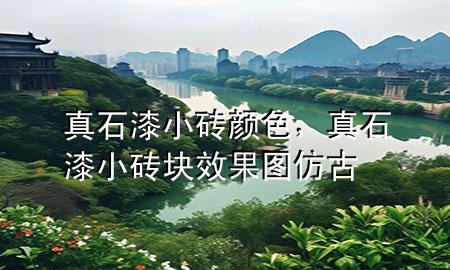 真石漆小磚顏色，真石漆小磚塊效果圖仿古