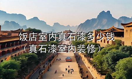 飯店室內真石漆多少錢（真石漆室內裝修）