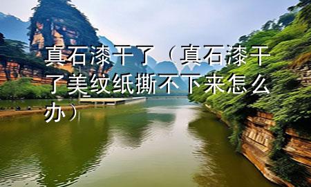 真石漆干了（真石漆干了美紋紙撕不下來怎么辦）