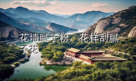 花墻膩子粉，花樣刮膩子花