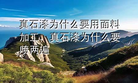 真石漆為什么要用面料加工，真石漆為什么要噴兩遍