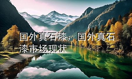 國(guó)外 真石漆，國(guó)外真石漆市場(chǎng)現(xiàn)狀