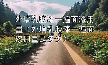 外墻乳膠漆一遍面漆用量（外墻乳膠漆一遍面漆用量是多少）