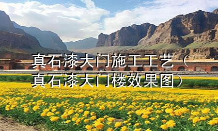 真石漆大門施工工藝（真石漆大門樓效果圖）