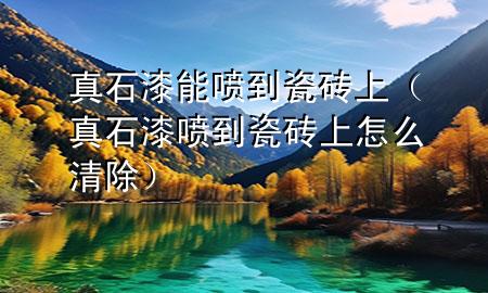 真石漆能?chē)姷酱纱u上（真石漆噴到瓷磚上怎么清除）