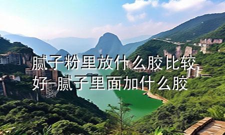 膩?zhàn)臃劾锓攀裁茨z比較好-膩?zhàn)永锩婕邮裁茨z