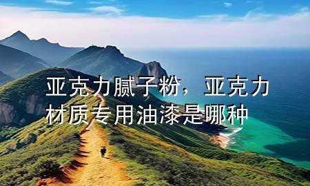 亞克力 膩?zhàn)臃?，亞克力材質(zhì)專用油漆是哪種