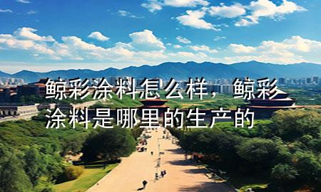 鯨彩涂料怎么樣，鯨彩涂料是哪里的生產(chǎn)的