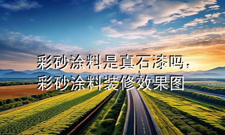 彩砂涂料是真石漆嗎，彩砂涂料裝修效果圖