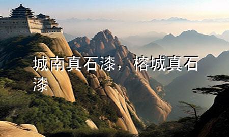 城南真石漆，榕城真石漆