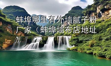 蚌埠哪里有外墻膩?zhàn)臃蹚S家（蚌埠墻布店地址）