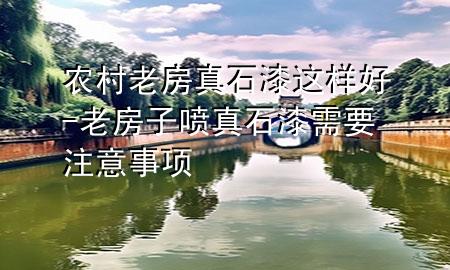 農(nóng)村老房真石漆這樣好-老房子噴真石漆需要注意事項(xiàng)