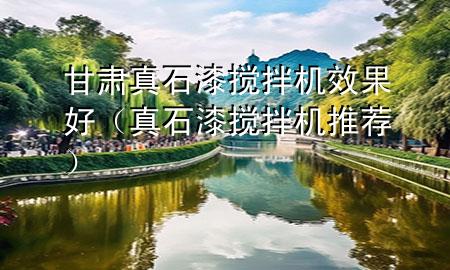 甘肅真石漆攪拌機效果好（真石漆攪拌機推薦）
