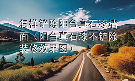 怎樣鏟除陽臺真石漆墻面（陽臺真石漆不鏟除裝修效果圖）
