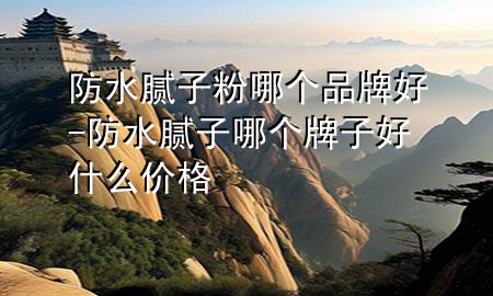 防水膩?zhàn)臃勰膫€品牌好-防水膩?zhàn)幽膫€牌子好什么價格