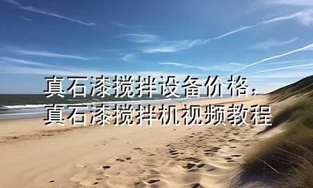 真石漆攪拌設(shè)備價格，真石漆攪拌機視頻教程