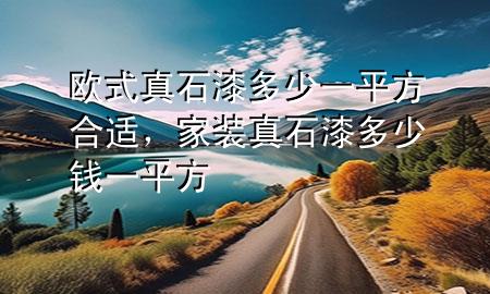 歐式真石漆多少一平方合適，家裝真石漆多少錢一平方