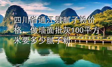 四川省通江縣膩子粉價格，做墻面批灰100平方米要多少膩子粉