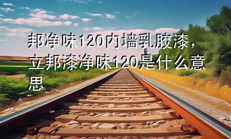 邦凈味120內墻乳膠漆，立邦漆凈味120是什么意思