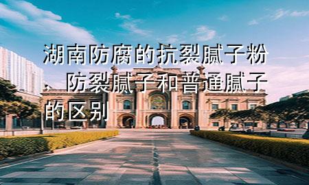 湖南防腐的抗裂膩子粉，防裂膩子和普通膩子的區(qū)別