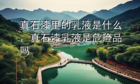 真石漆里的乳液是什么，真石漆乳液是危險品嗎